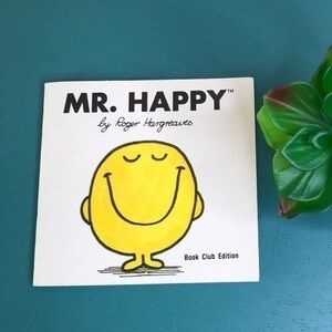 Mr. Happy Book Book Club Edition Written By Roger Hargreaves Vintage Mr. Books